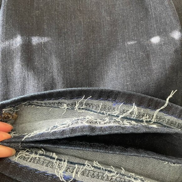 7 For All Mankind ‘A’ pocket Dark Blue Flare Bootcut Jeans Sz 28 - Picture 16 of 16